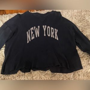 Brandy Melville one size blue long sleeve shirt